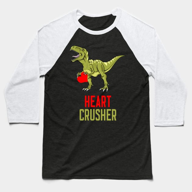 Heart Crusher T-Shirt Baseball T-Shirt by cleverth